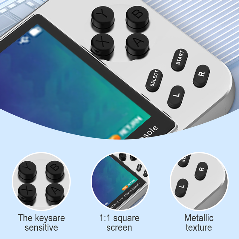 2-in-1 Magnetic Power Bank & HD Handheld Game Console