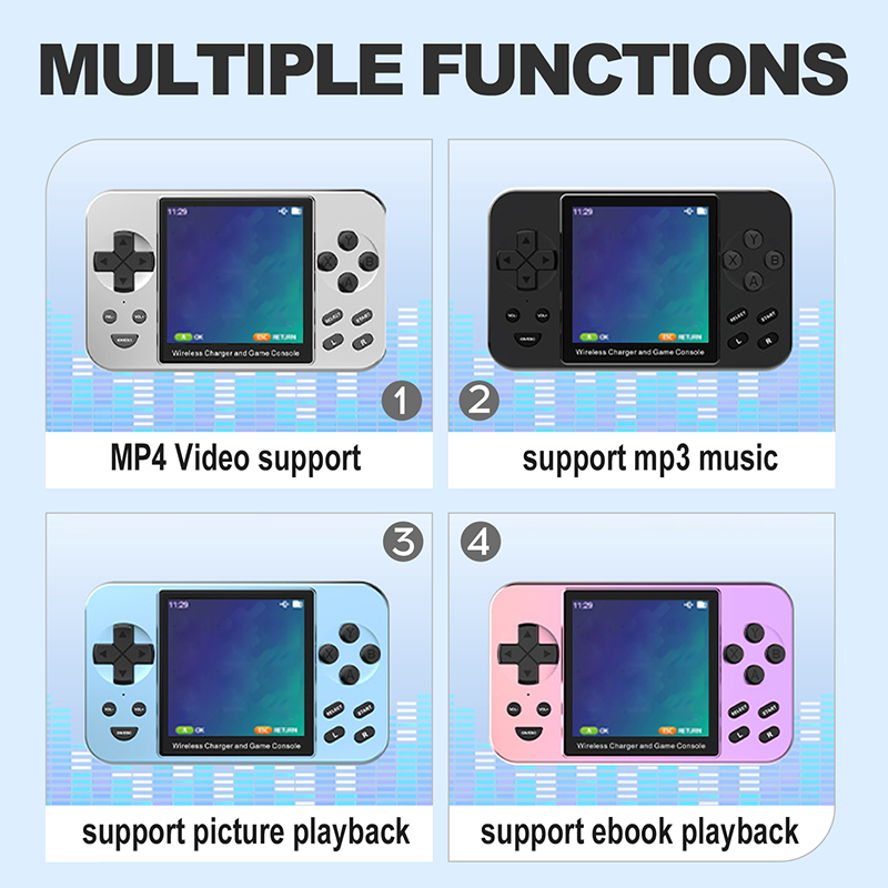 2-in-1 Magnetic Power Bank & HD Handheld Game Console