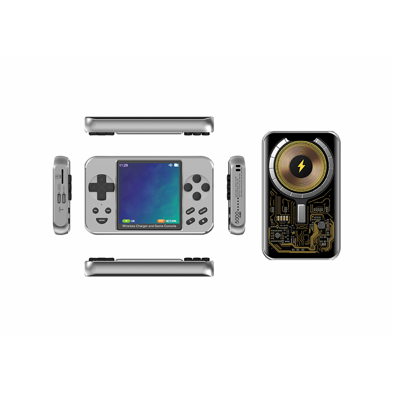 2-in-1 Magnetic Power Bank & HD Handheld Game Console