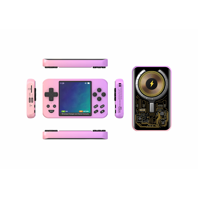 2-in-1 Magnetic Power Bank & HD Handheld Game Console