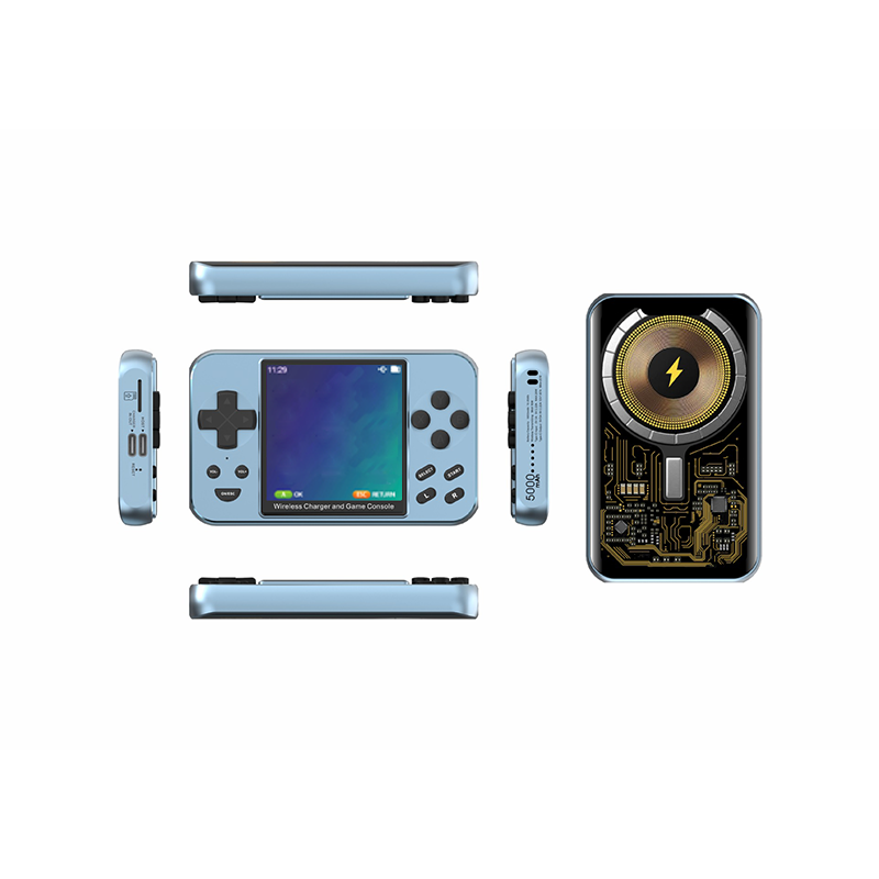 2-in-1 Magnetic Power Bank & HD Handheld Game Console