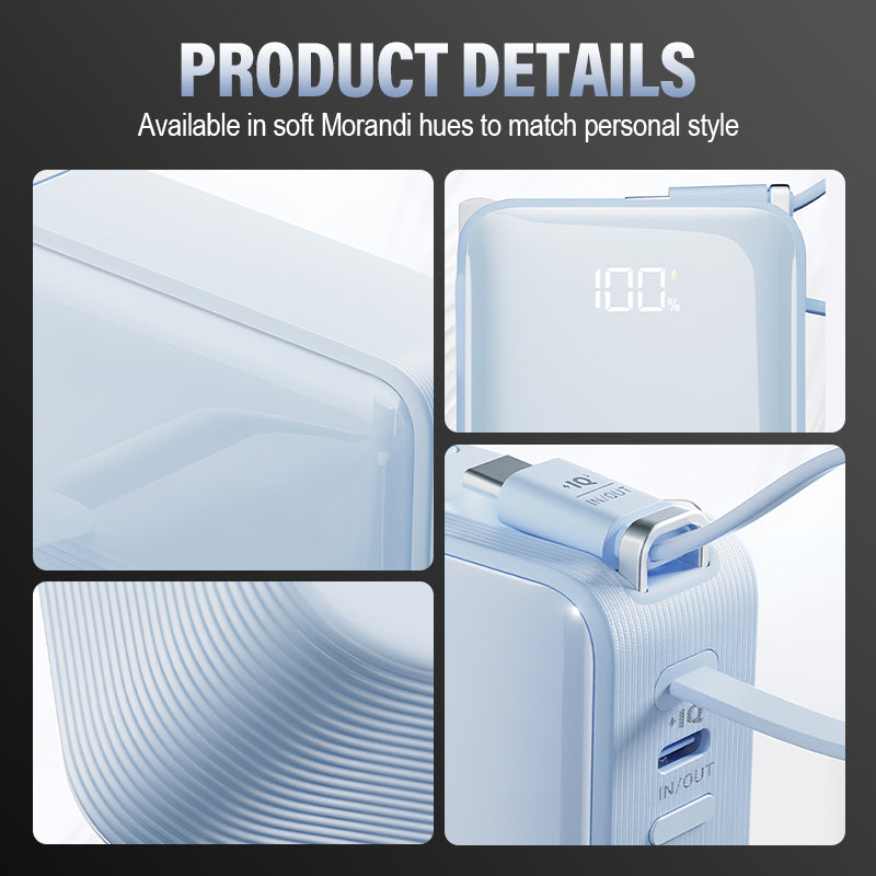 3-in-1 10000mAh GaN Power Bank