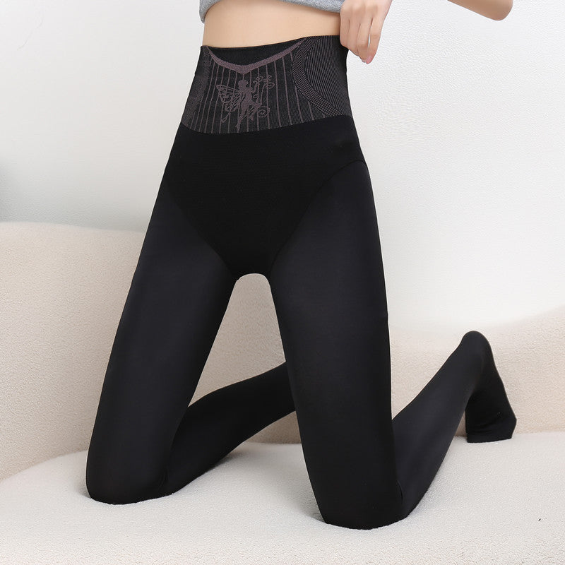 [Best Gift For Her] No-Take-Off Faux Fleece Lined Translucent Socks