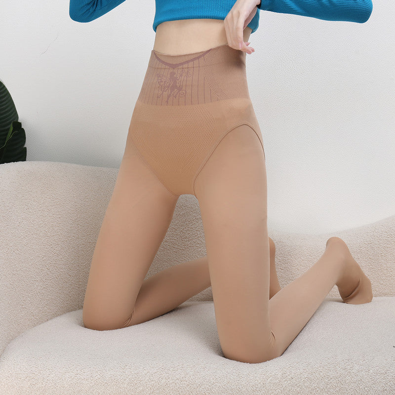 [Best Gift For Her] No-Take-Off Faux Fleece Lined Translucent Socks