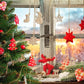 50/100PCS Unfinished Mini Wooden Christmas Ornaments