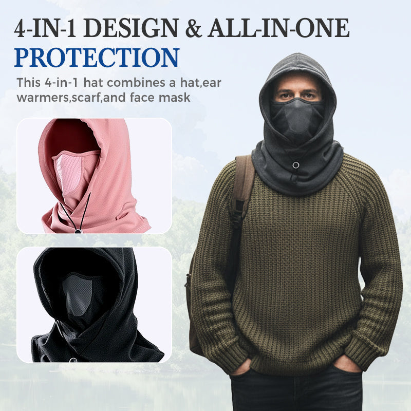 4-in-1 Warmth & Windproof Face Mask Hat