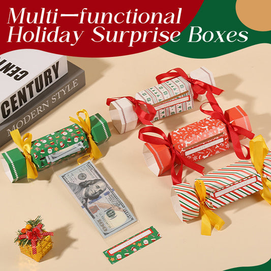 🎄LAST DAY SALE 50% OFF🔥Christmas Candy Surprise Boxes - Money Holders for Cash
