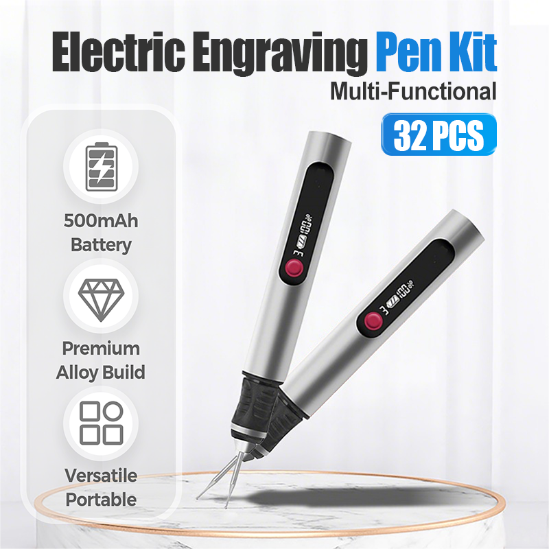 🔥Last day of the limited-time 50% off sale!🔥32 PCS Multi-Functional Electric Engraving Pen Kit