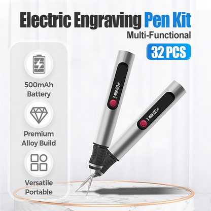 🔥Last day of the limited-time 50% off sale!🔥32 PCS Multi-Functional Electric Engraving Pen Kit