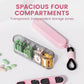 4 Compartments Portable Sealed Pill Organizer