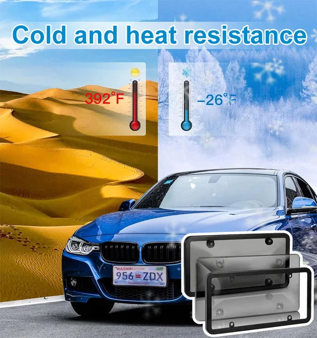 2-Pack Modified License Plate Protective Shell