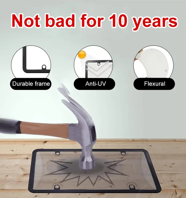 2-Pack Modified License Plate Protective Shell