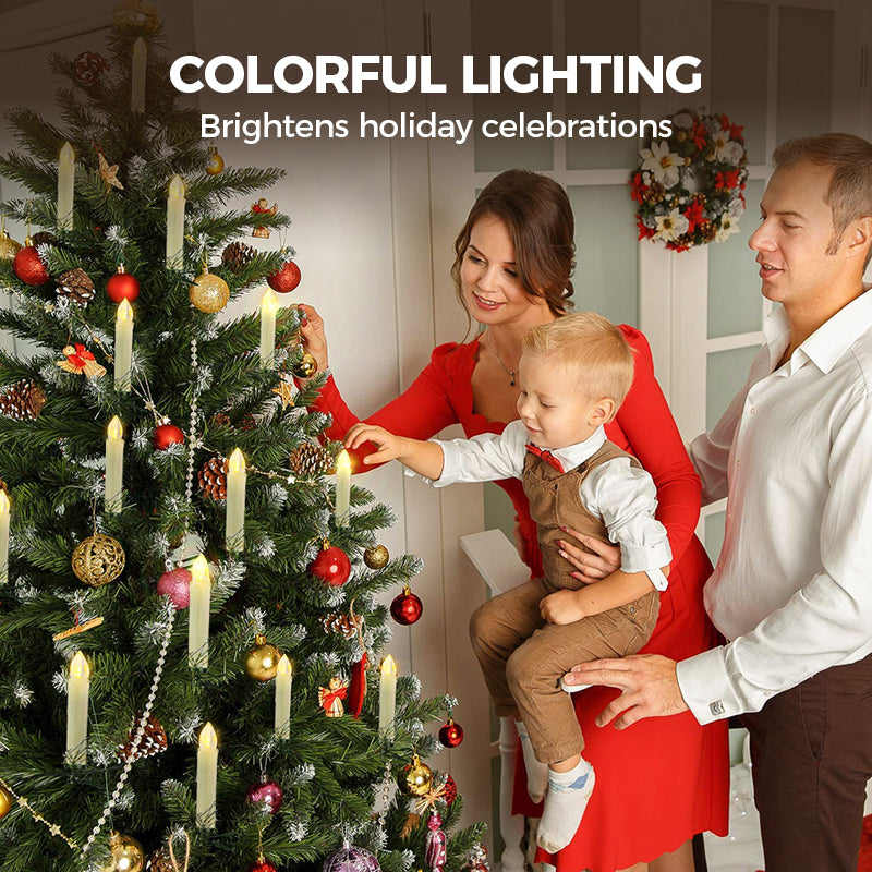 Christmas Tree Candle Atmosphere Decoration Set