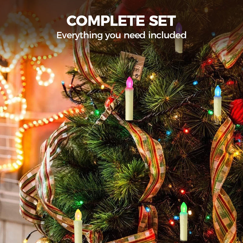 Christmas Tree Candle Atmosphere Decoration Set