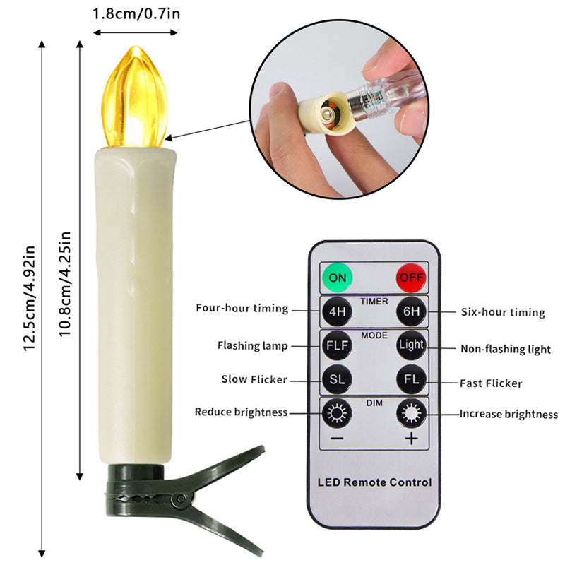 Christmas Tree Candle Atmosphere Decoration Set