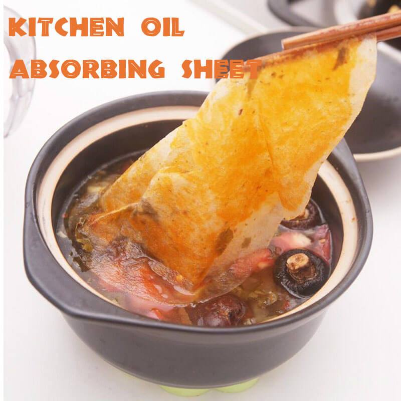 Oil-absorbing kitchen foil (12 pieces)