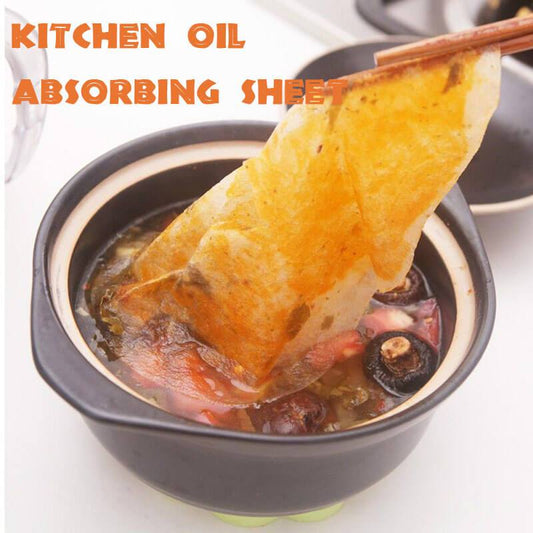 Oil-absorbing kitchen foil (12 pieces)