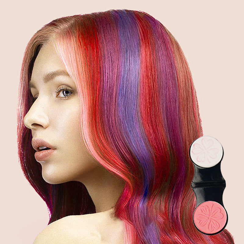 Quick Single-Use Hair Dye Powder Cake