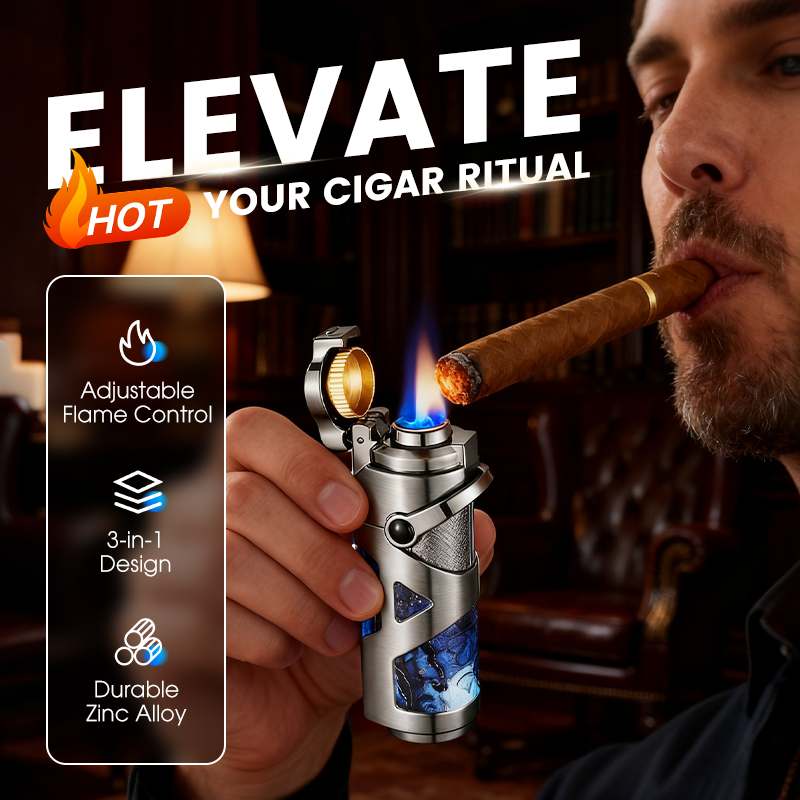 Windproof & Multifunctional Portable Cigar Lighter