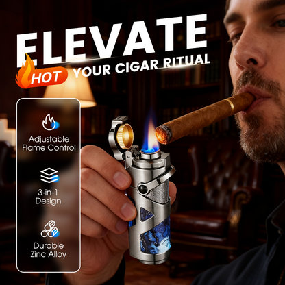 Windproof & Multifunctional Portable Cigar Lighter
