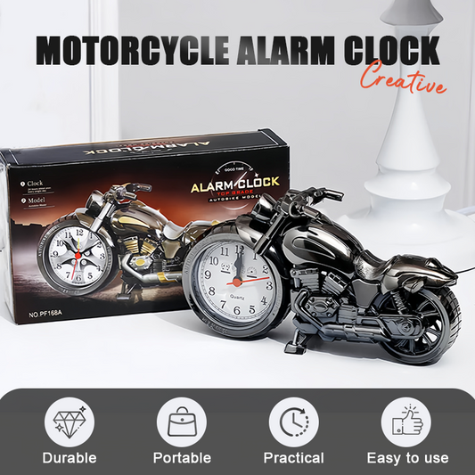 🎅 OFERTA DE COMPRAS PARA LAS FIESTAS🏍️⏰Reloj despertador creativo con forma de motocicleta🎁