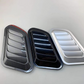 🚗 ¡50% DE DESCUENTO AHORA! 💨 Decoración universal para la rejilla de ventilación del capó del coche: material ABS, fácil instalación adhesiva y múltiples acabados 🔧
