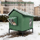 🏠 MAHDOLLISUUS 50% ALENNUKSELLA – RAJOITETUN AJAN! 🐈 Kaasäänkestävä korotettu ulkokissatalo – vedenpitävä, eristetty, kokoontaitettava 🌧️
