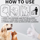 Kätevä ja Tehokas Pesemättömät Lemmikin Puhdistuspyyhkeet Käsineet