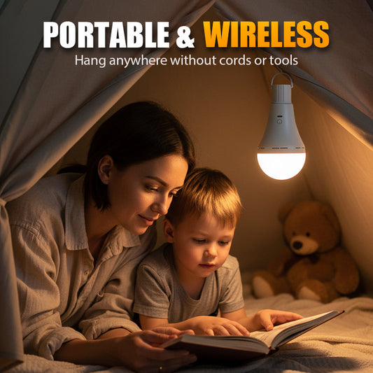 Kannettava ladattava LED-retkivalo