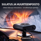 Kaksin yhdessä kannettava autonlämmitin ja tuulilasin huurtumisenpoistaja