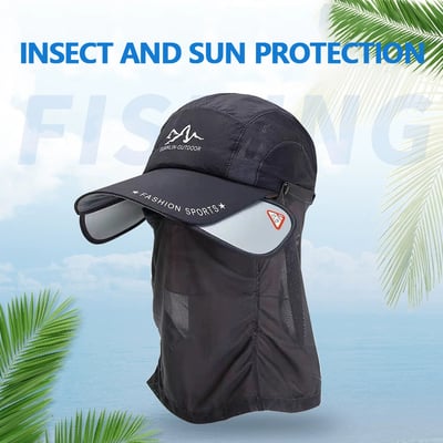 HOT SALE! Retractable brim outdoor/fishing/riding/climbing sunblock hat