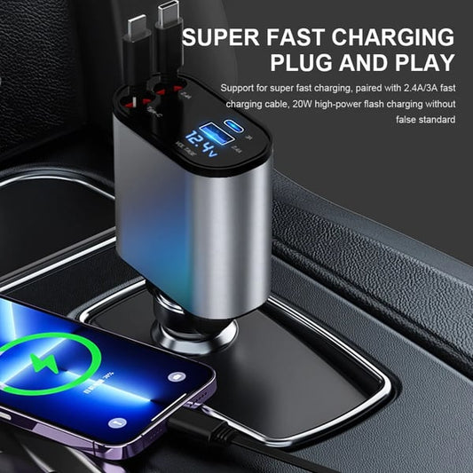 Fast Retractable Car Charger