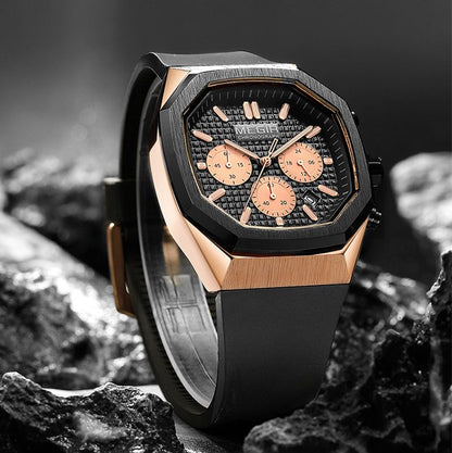 Multi-functional Luminous Octagon Dial Quartz Sport Watch（Great Sale⛄BUY 2 Get 10% OFF）